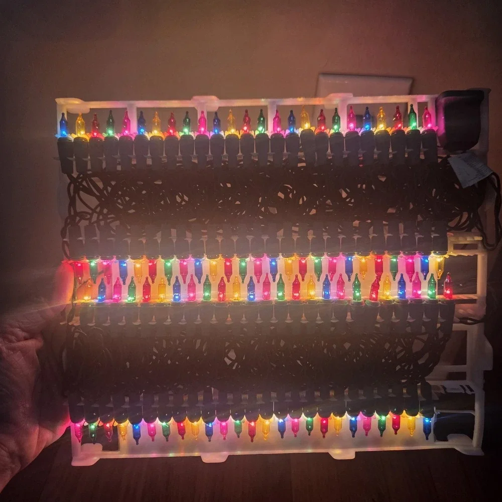 Vtg 100 Holiday Traditions Mini String Multi‎ Color Christmas Lights 46' Each